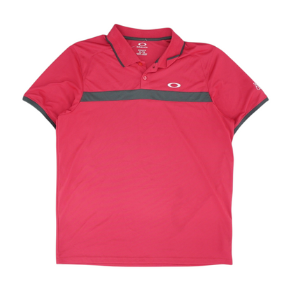 Pink Solid Short Sleeve Polo