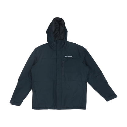 Black Solid Rain Coat