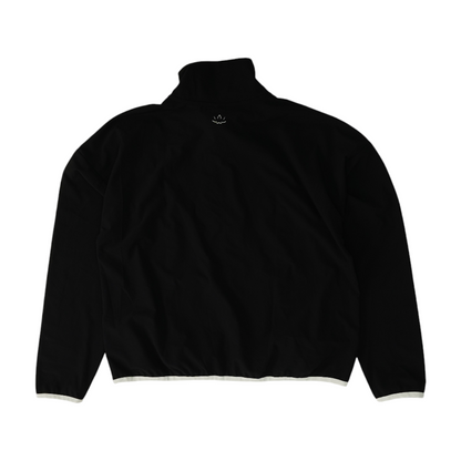 Black Solid 1/4 Zip Pullover