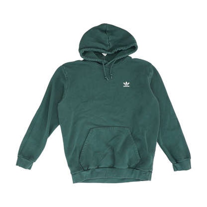 Green Solid Hoodie Pullover