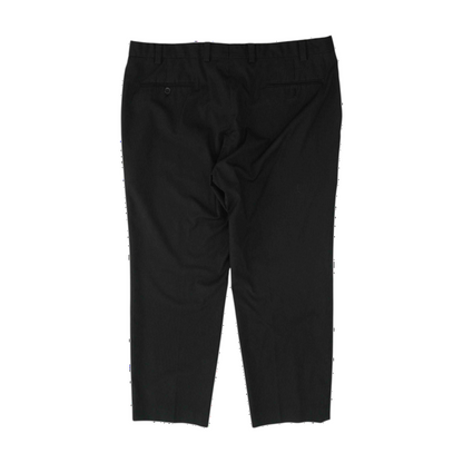 Black Striped Regular Pants