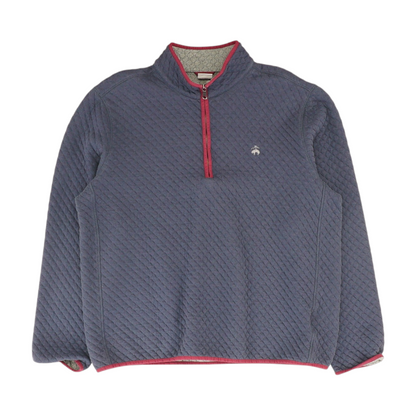 Navy Solid 1/4 Zip Pullover