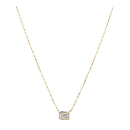 7/8 ctw Sterling Silver Moissanite Pendant Necklace