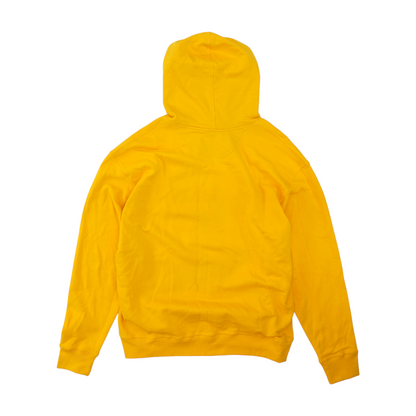 Yellow Solid Hoodie Pullover