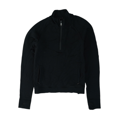 lululemon Black Solid 1/4 Zip Pullover – Image 1