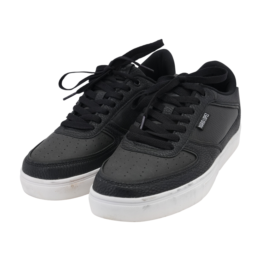 Black Lace-Up Casual Shoes