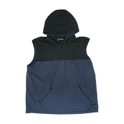 Navy Color Block Hoodie Pullover