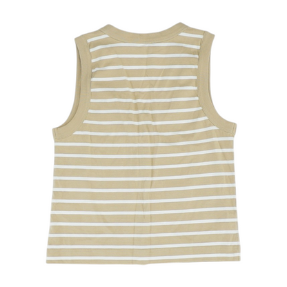 Beige Striped Blouse