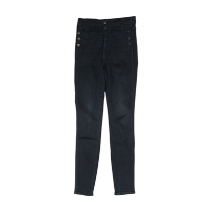 Navy Solid Mid Rise Jeans
