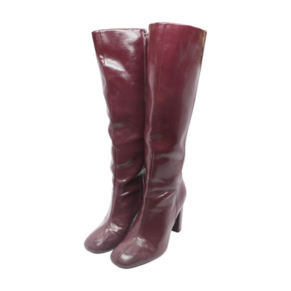 Red Knee-High Boots