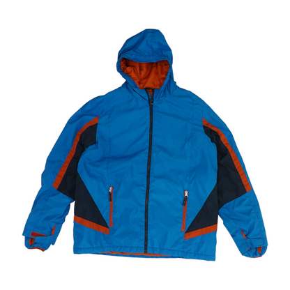 Blue Husky Color Block Jacket