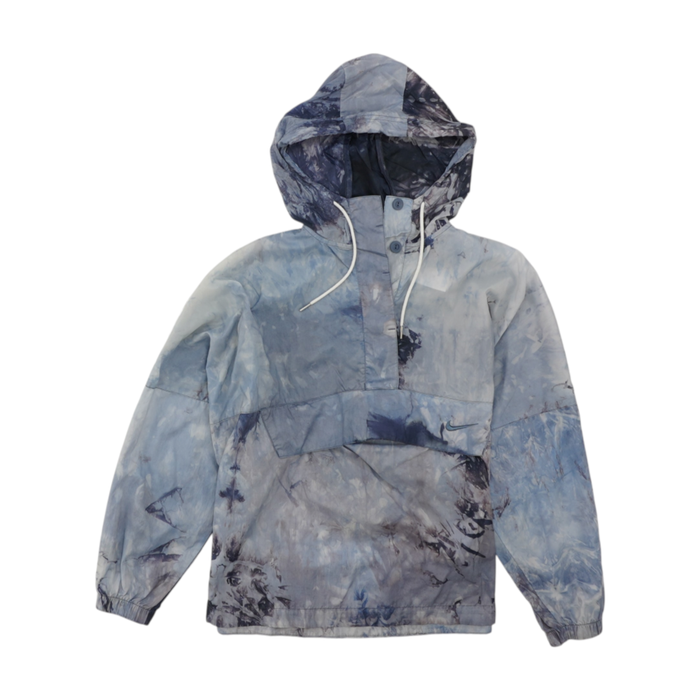Blue Tie-Dye Hoodie Pullover