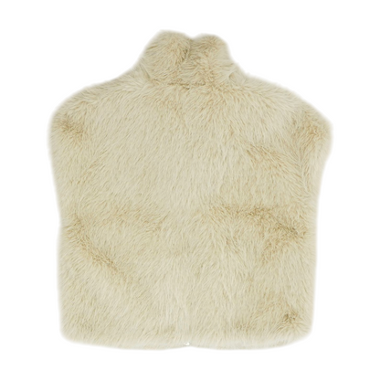 Beige Solid Vest