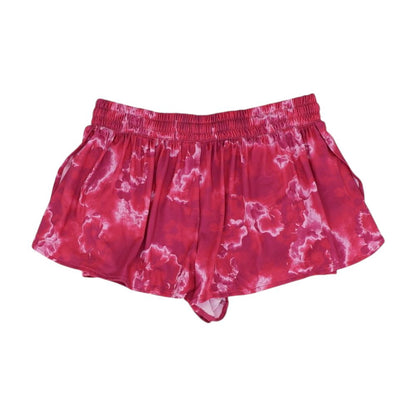 Pink Floral Active Shorts