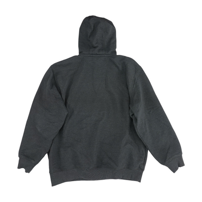 Gray Solid Hoodie Pullover