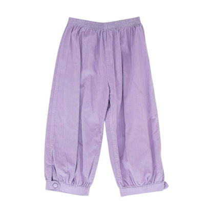 Purple Solid Chino Pants
