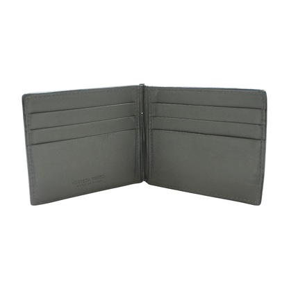 Black Intrecciato Bill Clip Wallet