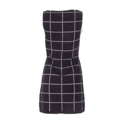 Black Check Mini Dress