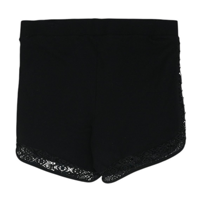 Black Plus Solid Knit Shorts