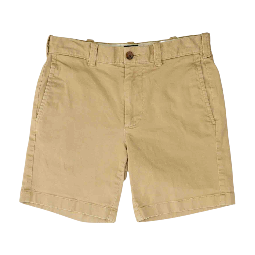 Tan Solid Chino / Khaki Shorts