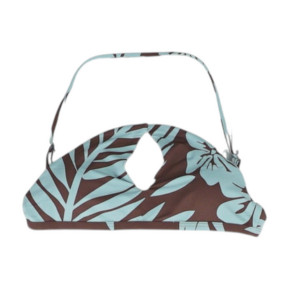 Green Print Swim Top