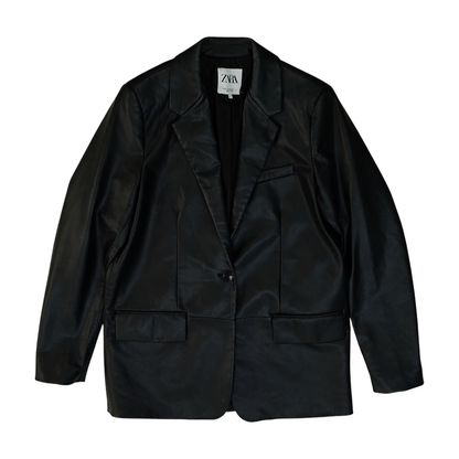 Black Solid Blazer