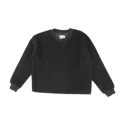 Gray Solid Fleece Pullover