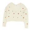 Zara Ivory Floral Cardigan Sweater – Image 1