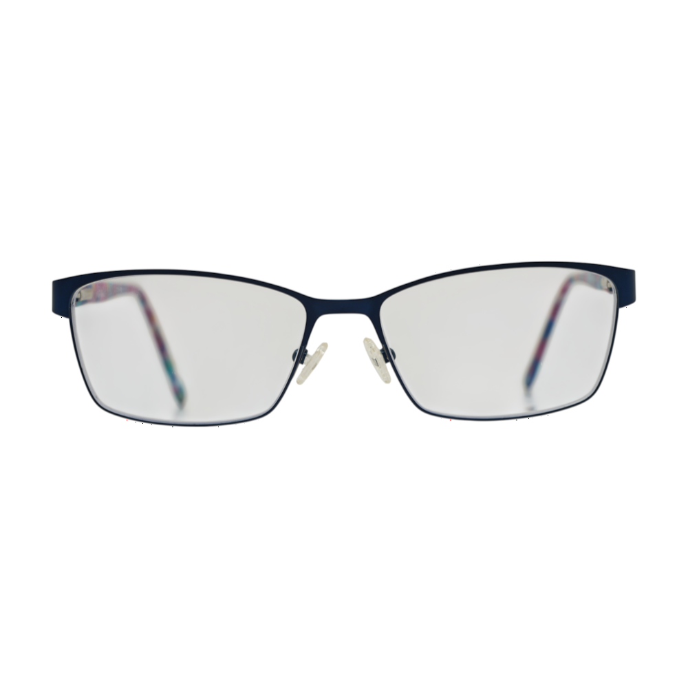 Nicole Miller Navy Carman Rectangle Prescription Eyewear – Image 2