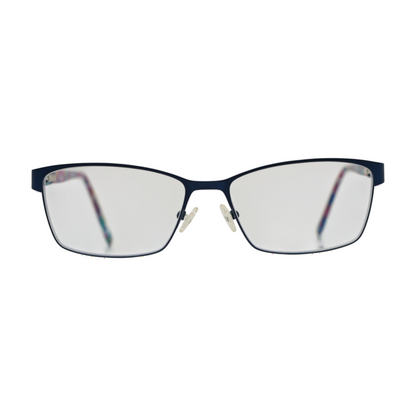 Nicole Miller Navy Carman Rectangle Prescription Eyewear – Image 2