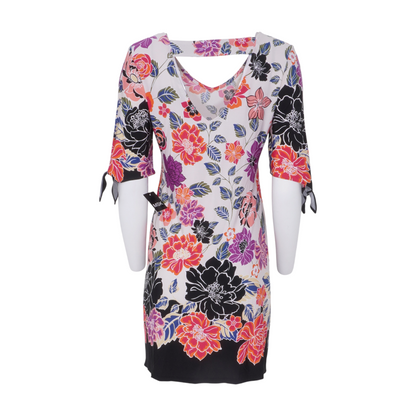 Ivory Floral Midi Dress