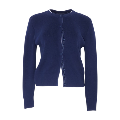 Navy Cardigan Sweater
