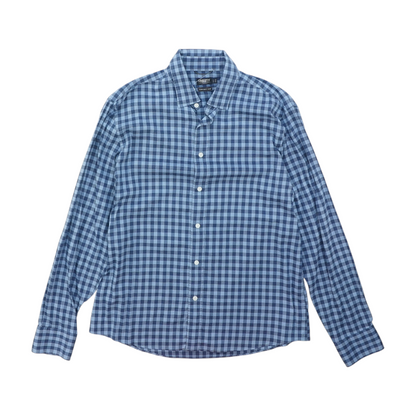 Blue Check Long Sleeve Button Down