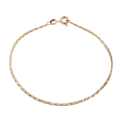 14K Yellow Gold Chain Bracelet