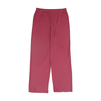 Pink Solid Pajama Bottom