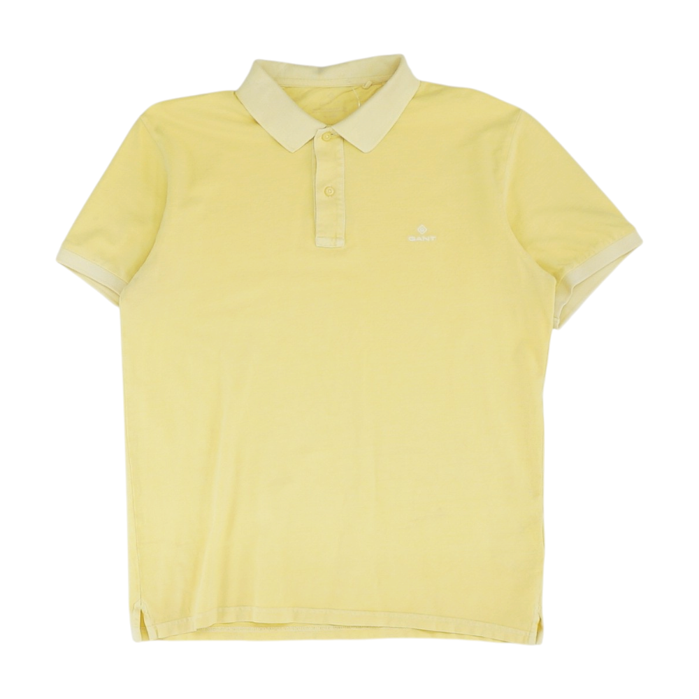 Yellow Solid Short Sleeve Polo
