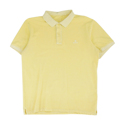 Yellow Solid Short Sleeve Polo