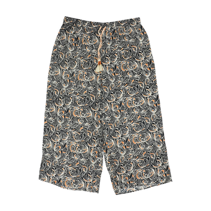 Black Abstract Pants