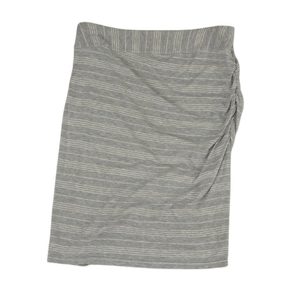 Gray Striped Active Skirt
