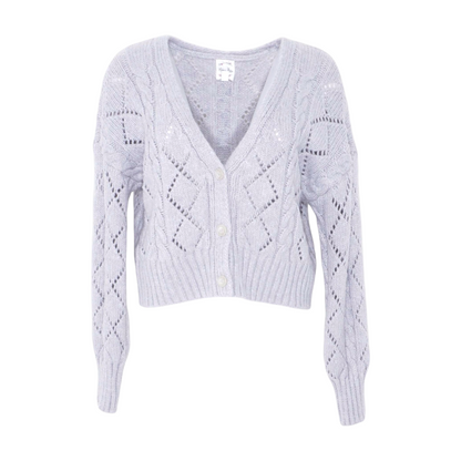 Gray Cardigan Sweater