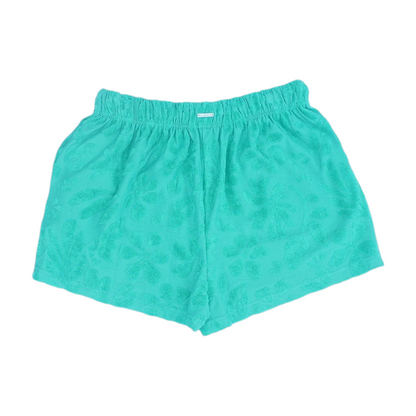 Green Floral Active Shorts