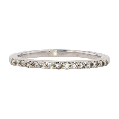 1/5 ctw 14K White Gold Diamond Band Ring