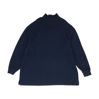 Navy Tall Solid 1/4 Zip Sweater