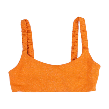 Orange Striped Swim Top