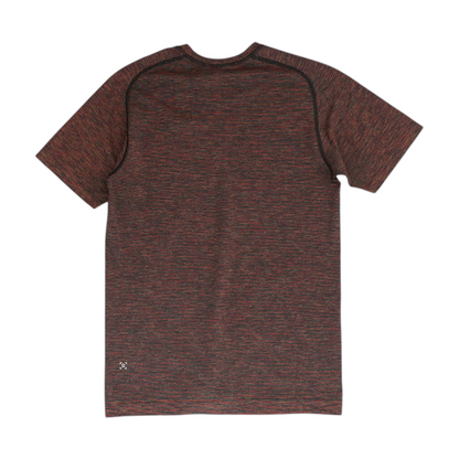 Burgundy Striped Active T-Shirt