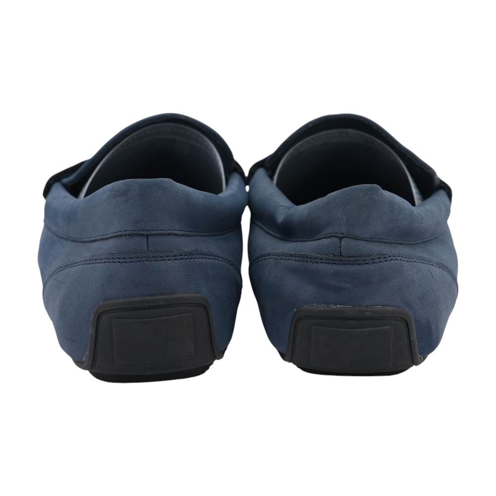 Blue Slip-On Dress Shoes