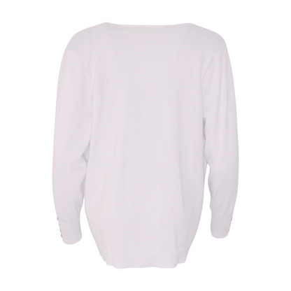 White Cardigan Sweater