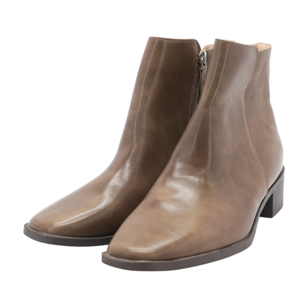 Journee Collection Brown Ankle Boots – Image 2