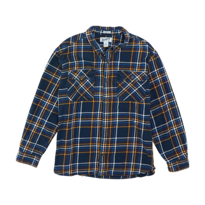 Blue Plaid Flannel Button Down