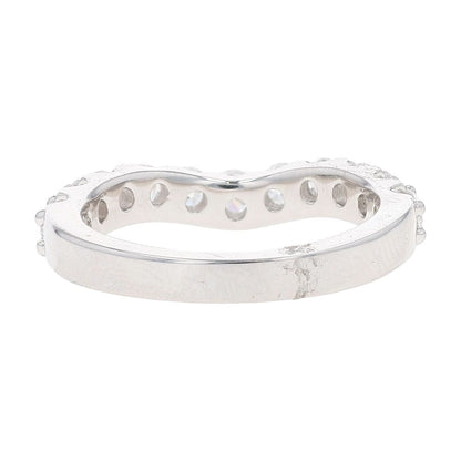 1 Ct 14K White Gold Lab Grown Diamond Contour Band